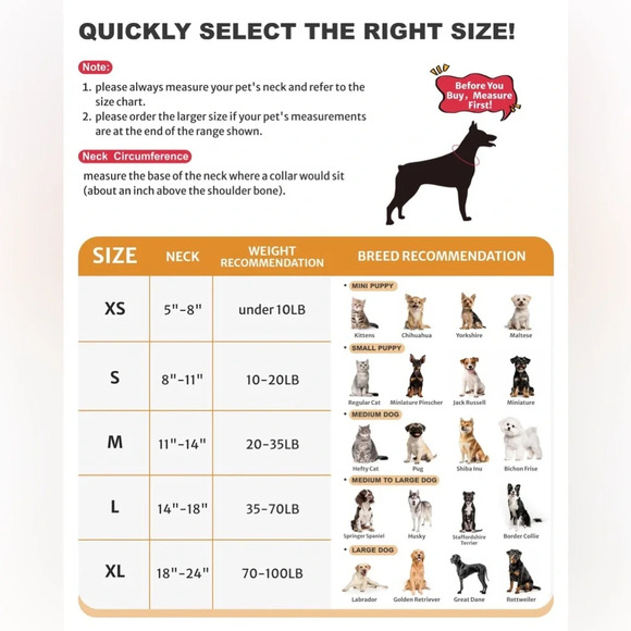 Sz L MIDOG Dog Cone Collar for After Surgery, Pet Inflatable Collar Soft - Picture 5 of 8